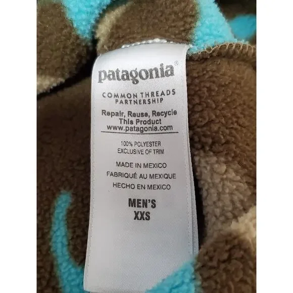 Patagonia Synchilla Snap‑T Fleece Pullover Men’s XXS Camo Retro - Picture 3 of 11